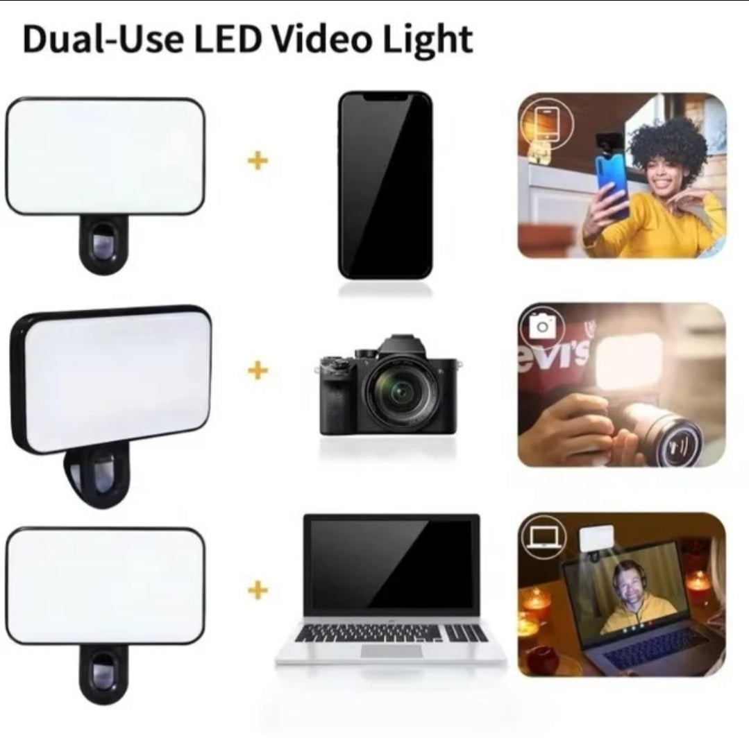 GlowOn-The-Go: Mini Size Pocket Selfie Light 3 Different Light Colors