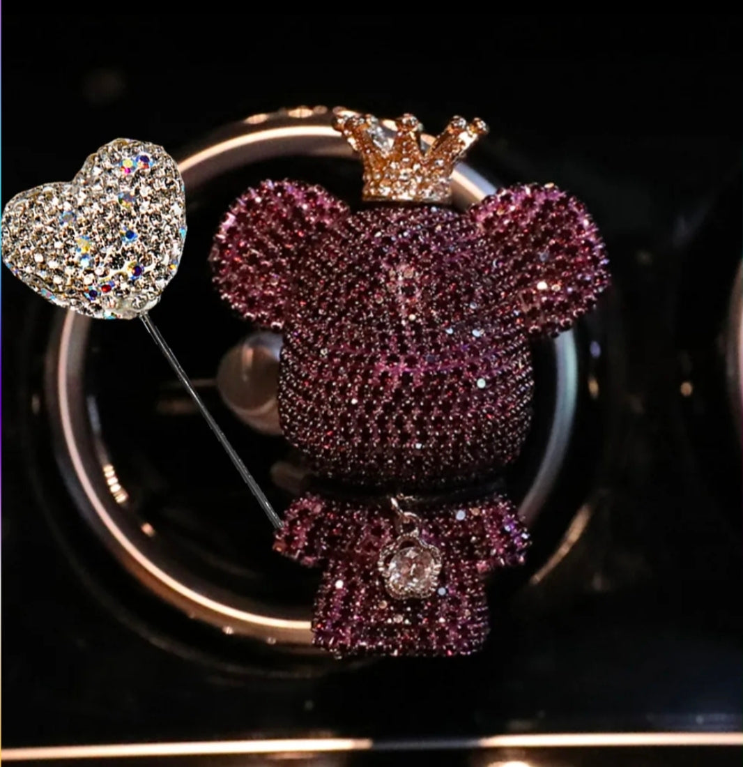 Imperfection At Its Best Bear Love Clip-On Car Freshener