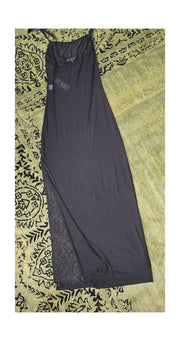 Long Sheer Rhinestone Coverup Dress