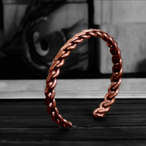 Imperfection At its Best-Copper Chain Bracelet