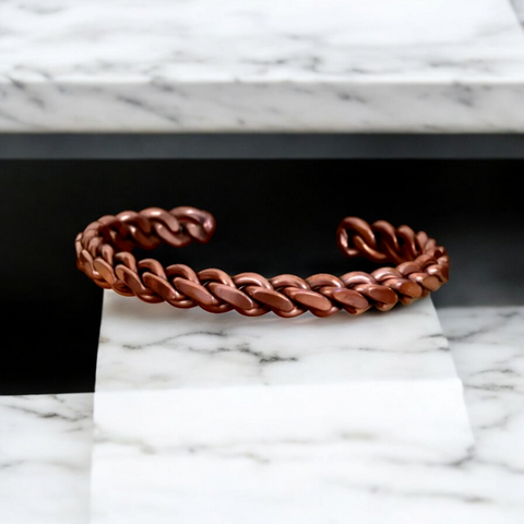 Imperfection At its Best-Copper Chain Bracelet