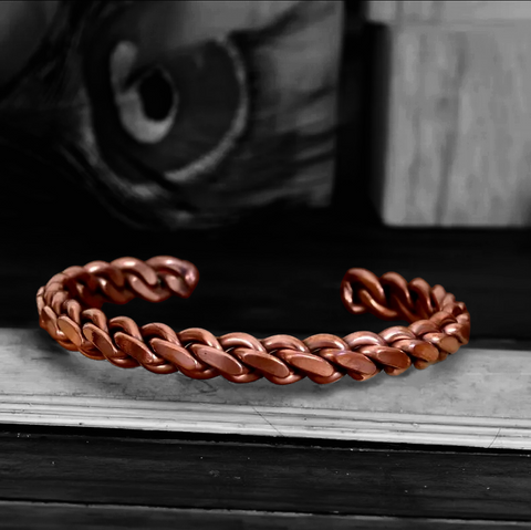 Imperfection At its Best-Copper Chain Bracelet