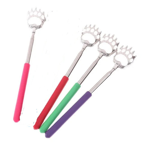 Imperfection At Its Best-Bear Claw Back Scratcher Extendable, Metal with Rubber Handled