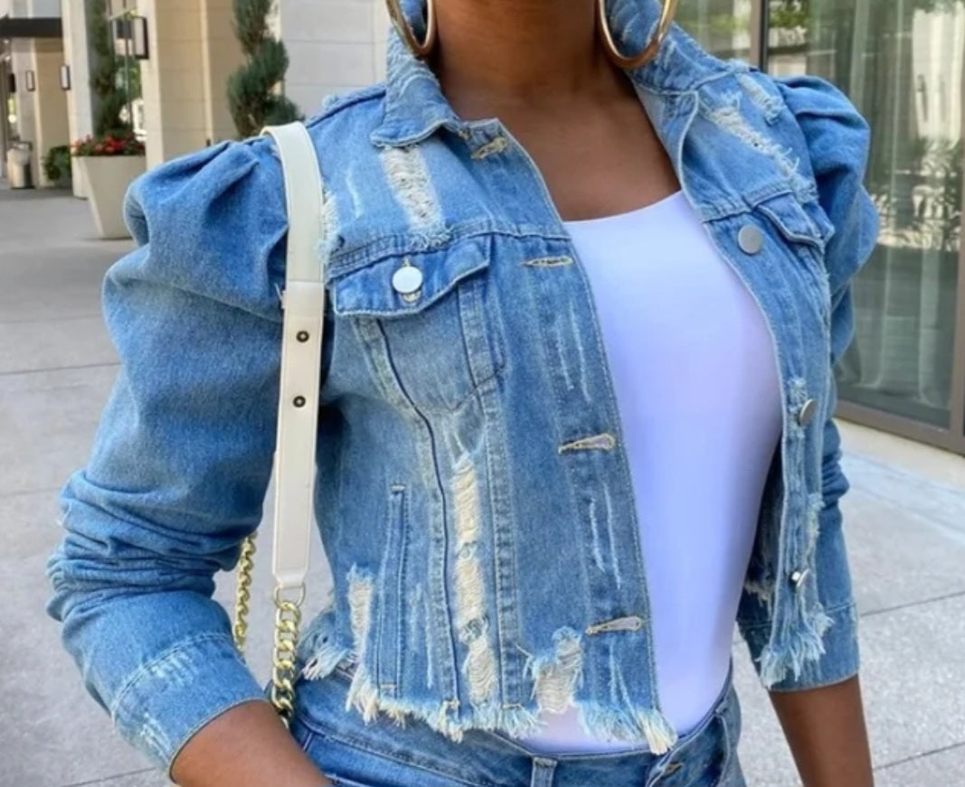 oversized distressed denim jacket ripped boyfriend style
women oversized denim jacket streetwear fashion outfit
ripped jean jacket casual oversized denim outerwear
vintage distressed denim jacket for women street style
baggy boyfriend denim jacket trendy fashion look