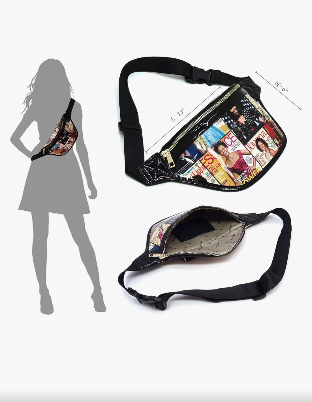 Michelle Obama Fanny Pack Belt Bag