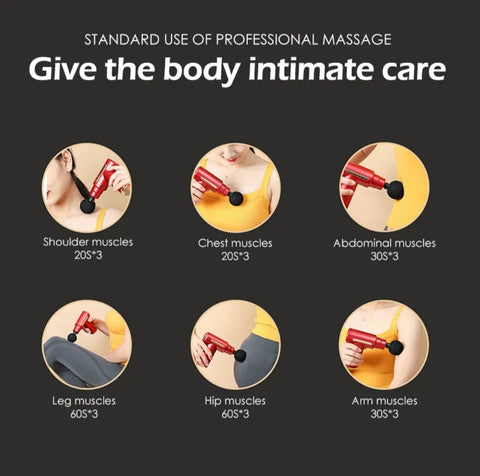 Imperfection At Its Best-Power In Your Palm: Mini Massager Gun With 6 different Speeds