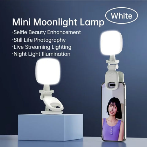 Compact Clip-On LED Light for Smartphones etc.