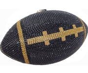 Glamorous Diamond Football-Shaped Clutch Bag