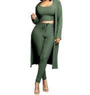 Three Piece Straight Leg Pant Set