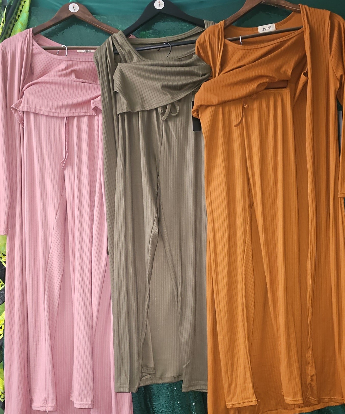 Three Piece Straight Leg Pant Set
