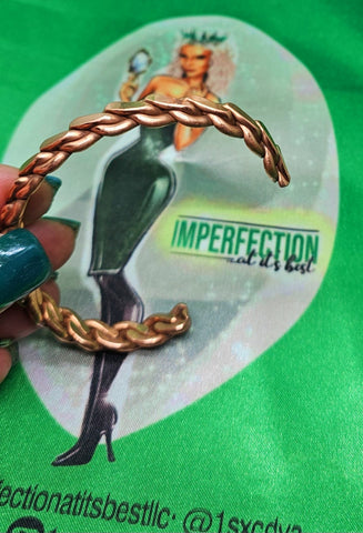 Imperfection At its Best-Copper Chain Bracelet