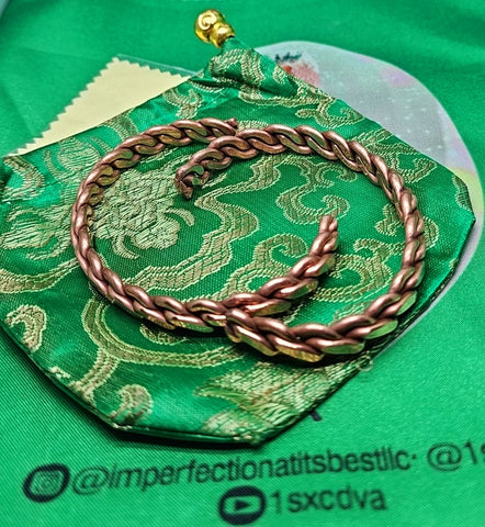 Imperfection At its Best-Copper Chain Bracelet