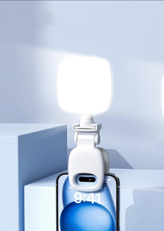 clip-on LED light for smartphones
portable selfie light for TikTok creators
rechargeable phone video light
mobile content creator lighting accessory
influencer selfie light setup
LED light for beauty videos
TikTok creator phone light
portable vlogging light for phones